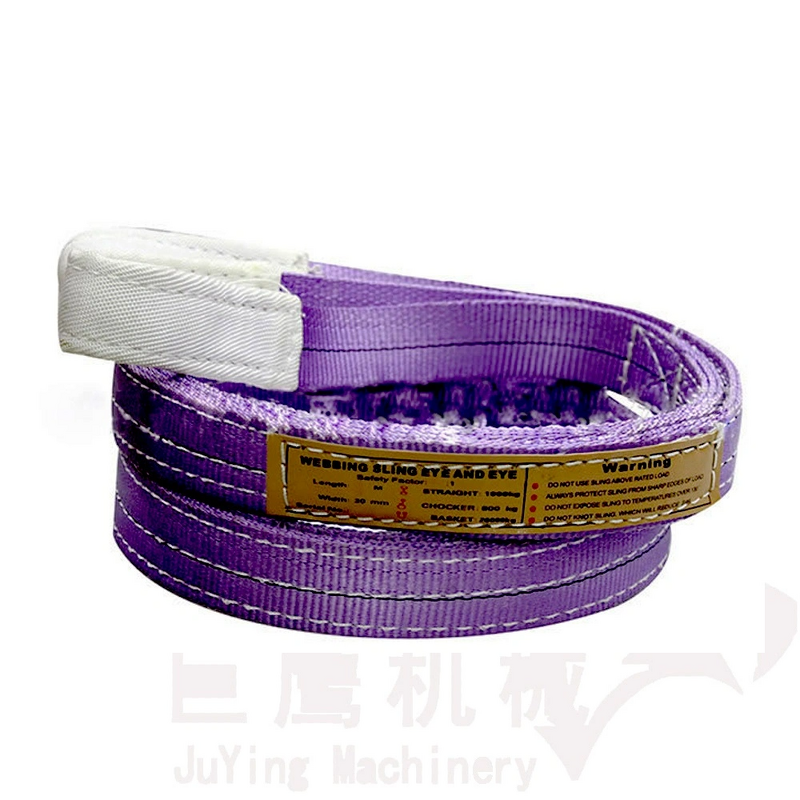 Flat Webbing Sling Manufacturer - 2-Ply Eye-Eye Polyester for Industrial Lifting CE GS Certificated