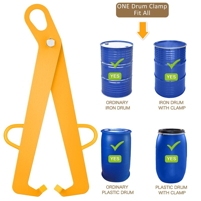 Drum Clamp Factory - YQA Series 2023 New Upgrade Vertical for 55 Gallon Steel Plastic Drums