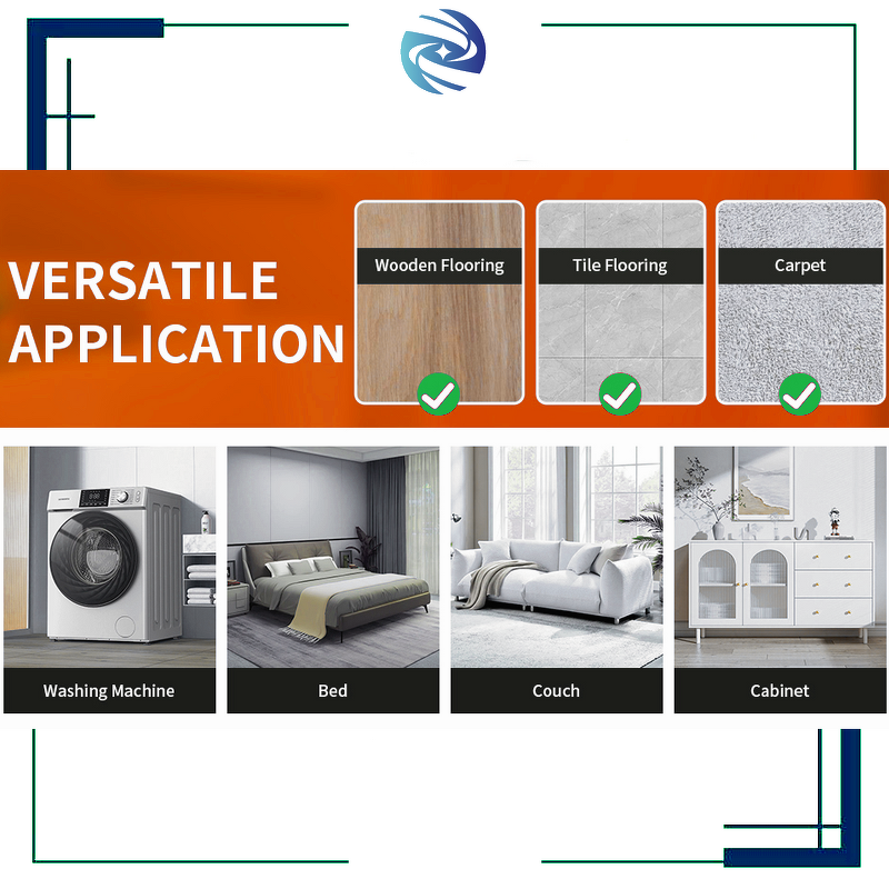 Furniture Mover Dolly Manufacturer - Customizable 9-Piece Steel Square Reinforcement Wheel OEM Supported