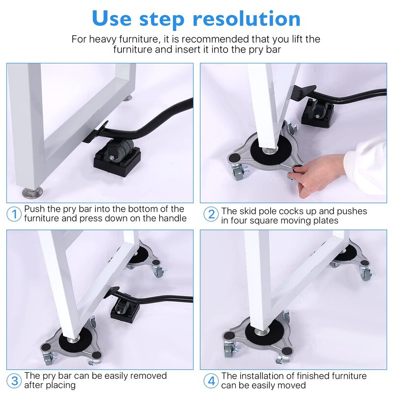 Furniture Wheel Mover Factory - Easy Use Dollys for Moving Heavy Furniture Grand Piano Table 800 LB