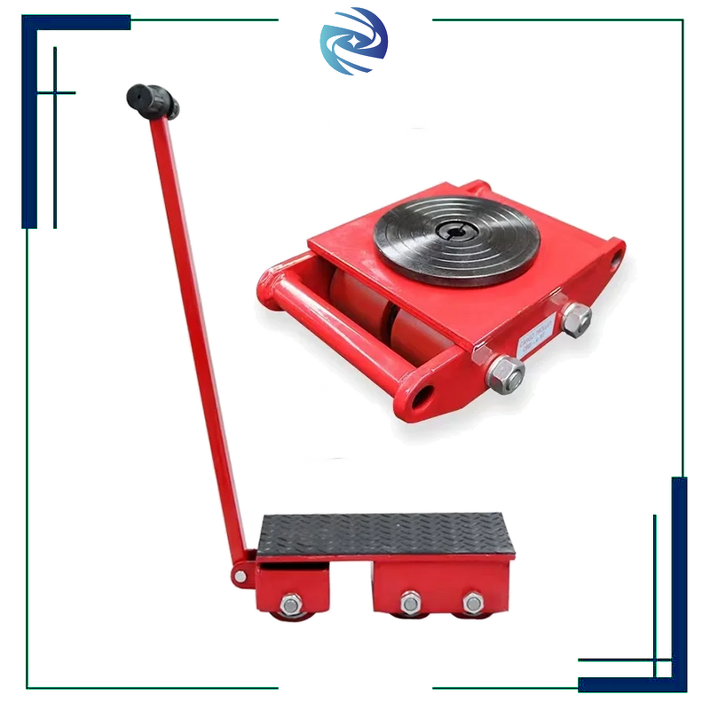 Machinery Moving Skates Factory - 6T-15T Heavy Duty Dolly Skate Roller Mover Cargo Trolley with 13200lb