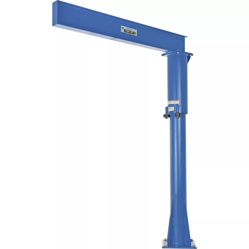 Jib Crane Manufacturer - Heavy-duty Welded Steel Floor Mounted 500kg 1ton 2000lbs with Winch Hoist