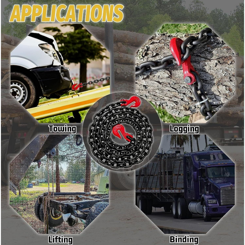 G80 Chain Factory - 13-18mm Factory Price 2t 3t 5t Alloy Steel Hot Treat for Sale