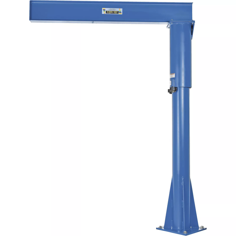 Jib Crane Manufacturer - Heavy-duty Welded Steel Floor Mounted 500kg 1ton 2000lbs with Winch Hoist