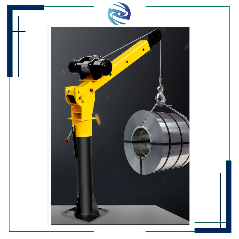 Truck-Mounted Bed Crane Manufacturer - 24V Car Winch Folding with Electric Winch 3500 Lbs Electric Pickup