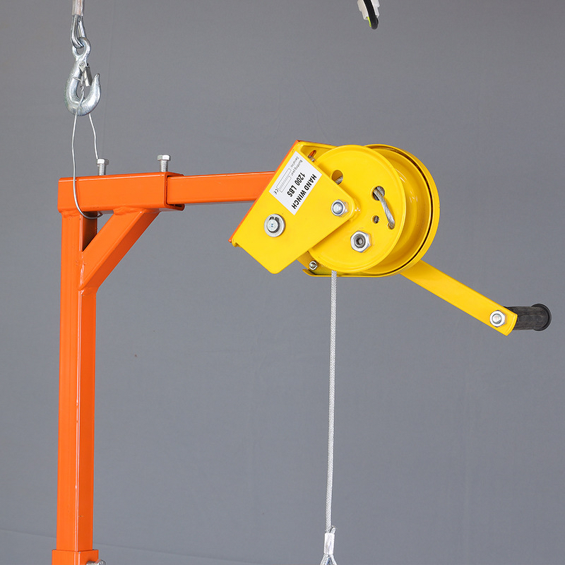 Air Conditioner Lifting Crane Factory - 400lbs Capacity Split Collapsible Design Industrial Hoist Crane