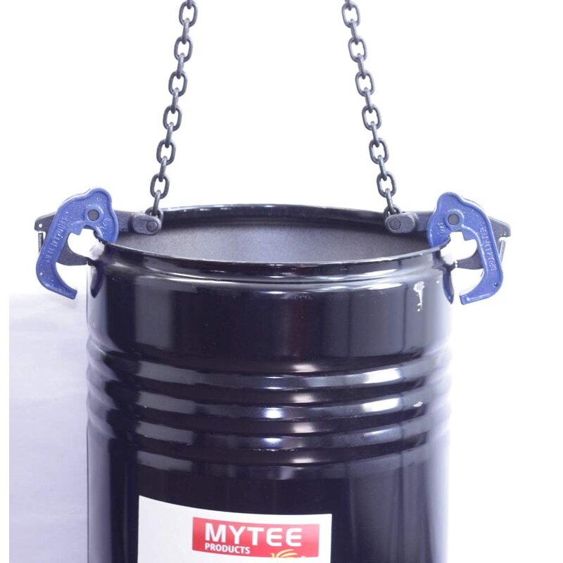 Drum Chain Lifter Manufacturer - Manual Hydraulic 2000 Lbs WLL Vertical Carbon Steel Hook Clamping