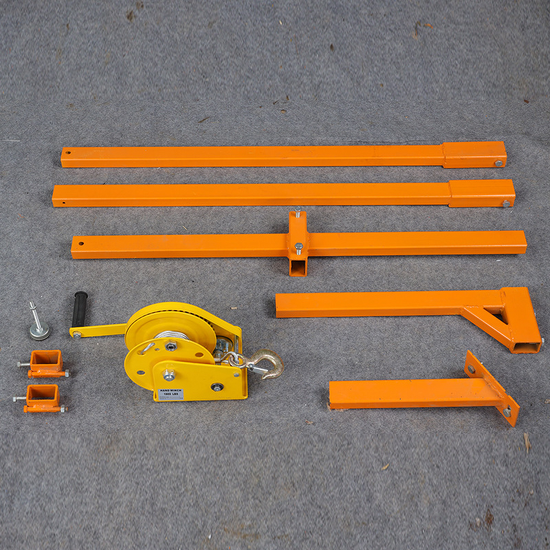 Air Conditioner Lifting Crane Factory - 400lbs Capacity Split Collapsible Design Industrial Hoist Crane
