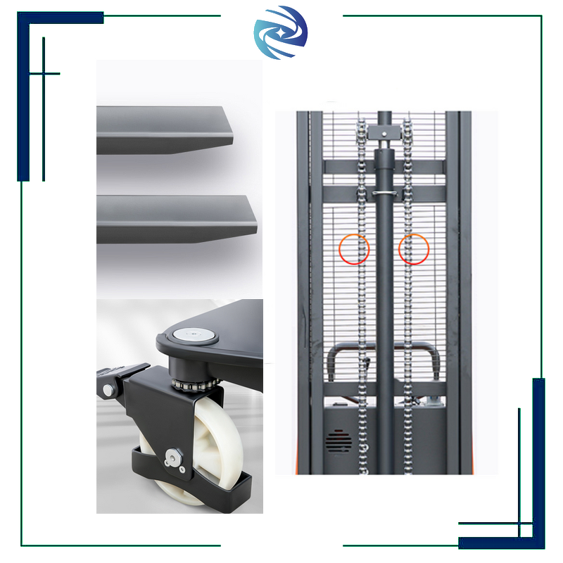 Semi-electric Pallet Stacker Factory - Good Quality Small Turning Radius Powerful Electric Lifting