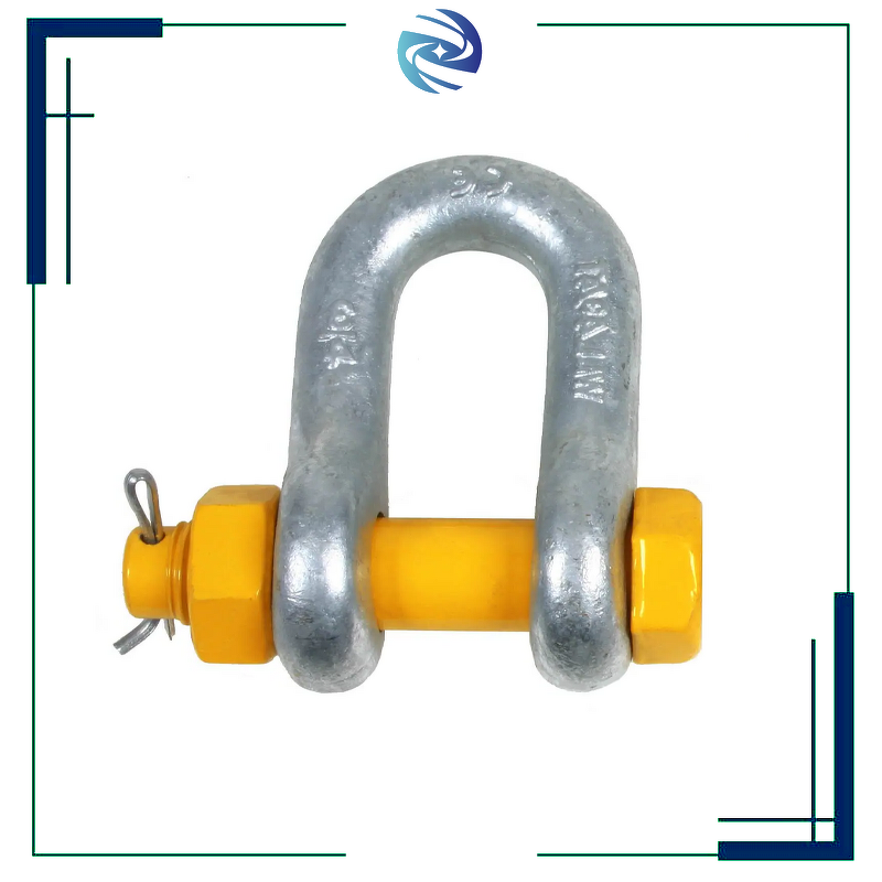 Shackle with Split Pin Factory - 3/16'' Safety Bolt Lifting Hardware G2150 Dee Hot Dip Galvanized