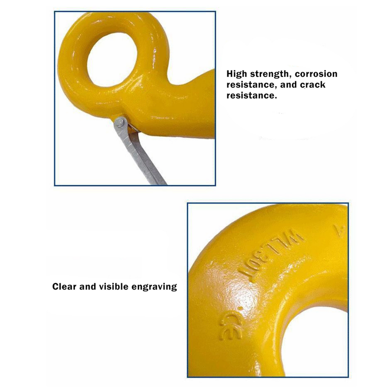 Lifting Eye Hook Manufacturer - Customization G80 Alloy Steel Swivels Hook with Safety Latch