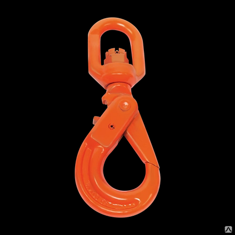 G80 Swivel Selflock Hook Manufacturer - High Tensile Red G80 Forged Crane Rigging Alloy Steel