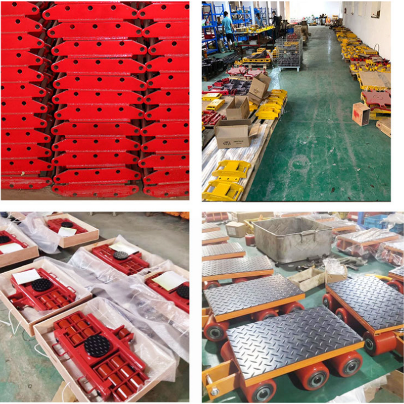 Transportation Rollers Factory - 15 Ton Heavy Load Skates 180 Degree Steerable Tank Skate Cargo Trolley