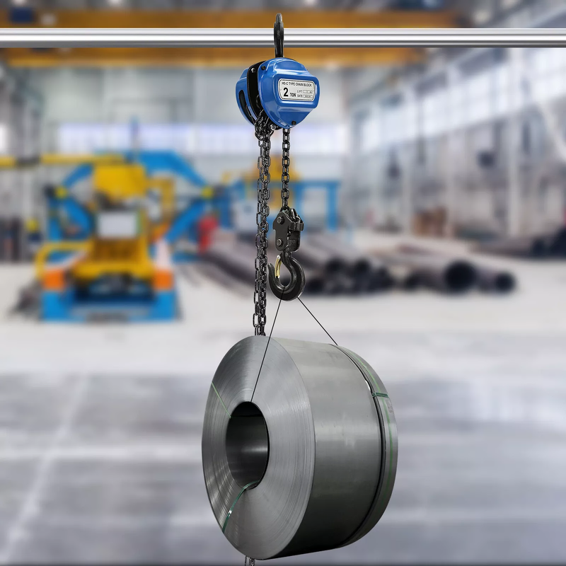 Hand Chain Hoist Manufacturer - 2T 3M HS-C Durable Round Hand Crank 3/5/10 Ton Mini Chain Block