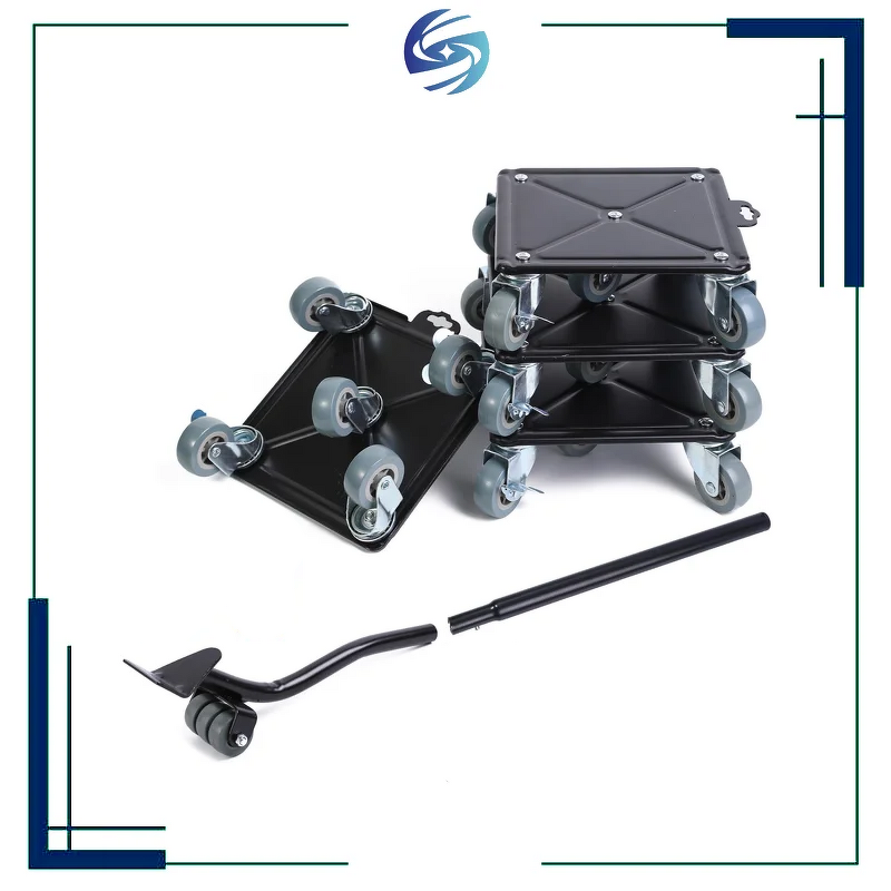 Steel Furniture Mover Manufacturer - High Quality Thickened Wheels L-Shaped Edge OEM Customizable Secure