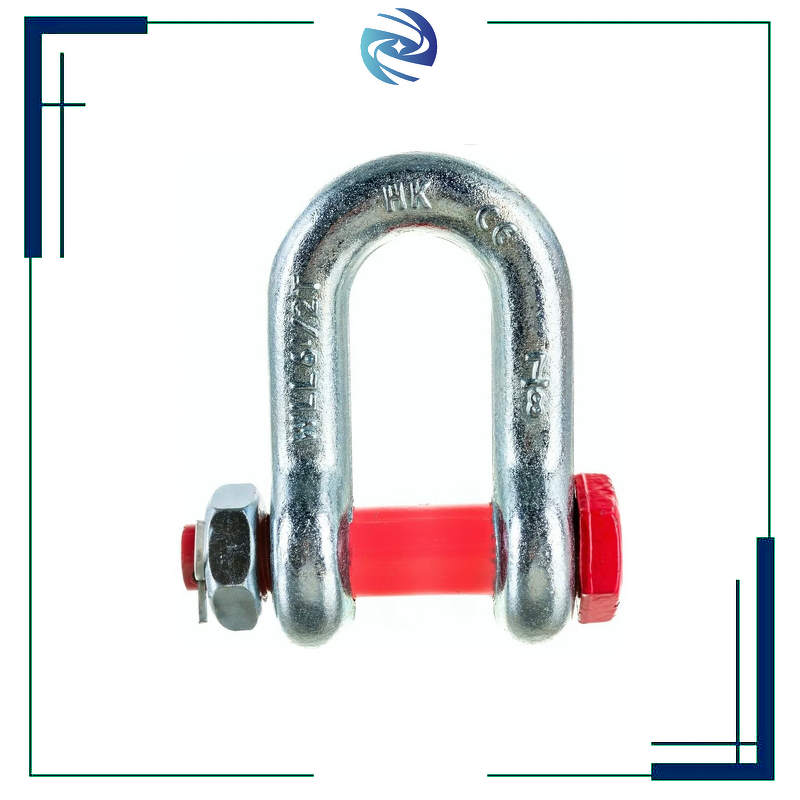 Shackle with Split Pin Factory - 3/16'' Safety Bolt Lifting Hardware G2150 Dee Hot Dip Galvanized