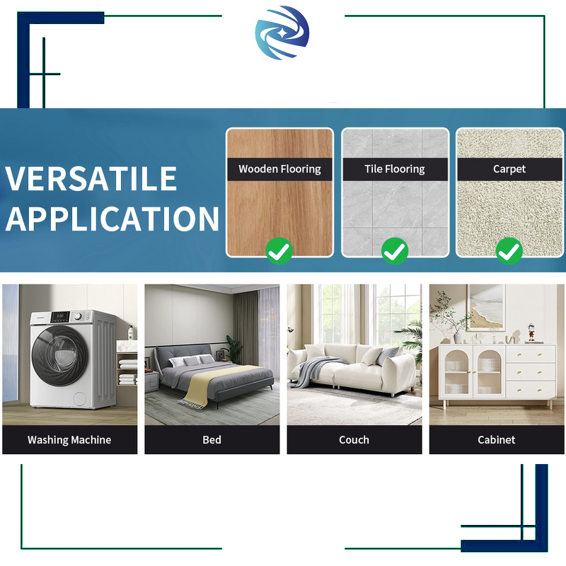 Furniture Dolly Factory - OEM Four-Wheel Steel Platform Light Tool Lifter Set Blue Square Wheel 9 Pcs