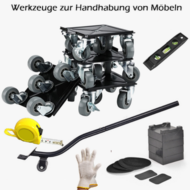 Furniture Mover Set Factory - Compact Four-Wheel Steel Safety Accessories Customizable OEM Stress-Free