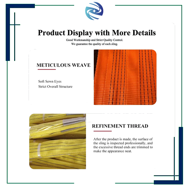 Webbing Sling Factory - Cheap 3 Ton 1-10M Safety Factor 4:1 6:1 Customized Polyester