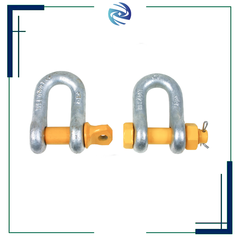 Shackle with Split Pin Factory - 3/16'' Safety Bolt Lifting Hardware G2150 Dee Hot Dip Galvanized