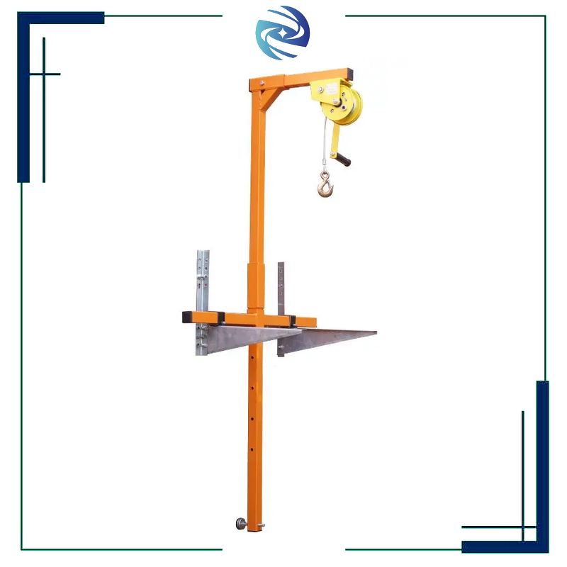 Air Conditioner Lifting Crane Factory - 400lbs Capacity Split Collapsible Design Industrial Hoist Crane