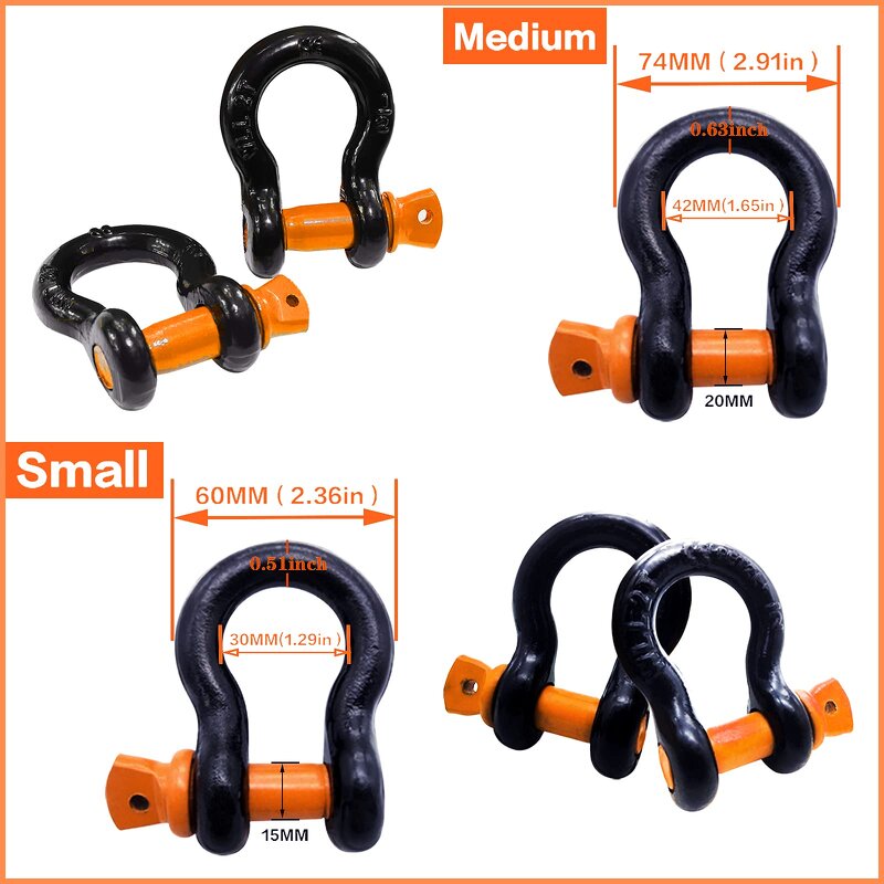 Bow Shackle Factory - Heavy Duty with 7/8" Screw Pin 57