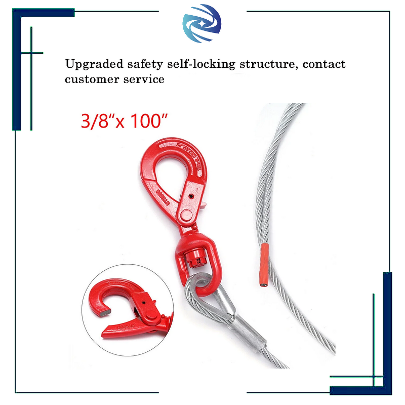 Self-Locking Swivel Hook Manufacturer - Factory Supply G80 Chain Sling Assemblies Overhead Lifting