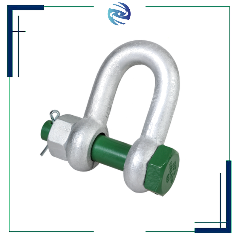 Dee Shackle Manufacturer - 3/16'' Small Lifting Hardware G2150 BN Hot Dip Galvanized D-type