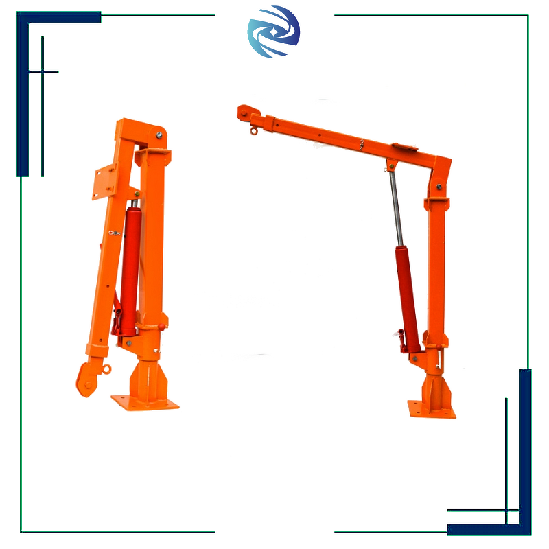 Hydraulic Car Crane Factory - 300kg-1T Jib Crane 220V Winch Folding Truck-Mounted 3500 Lbs