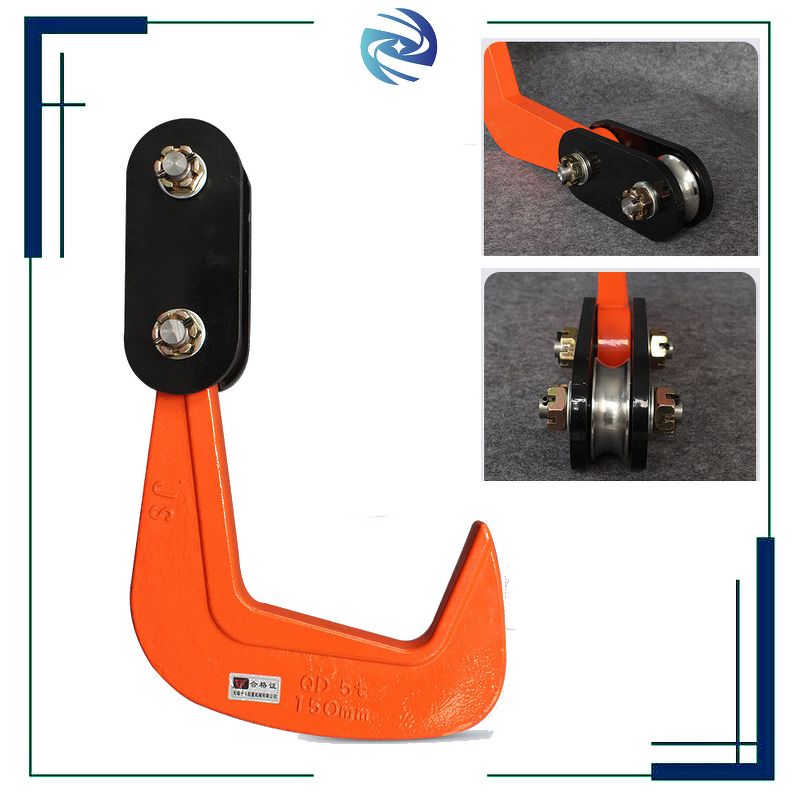 Steel Plate Clamp Manufacturer - High-Strength 10 Tons Anti-Slip Grooves Safety Lock Assembly Lifting