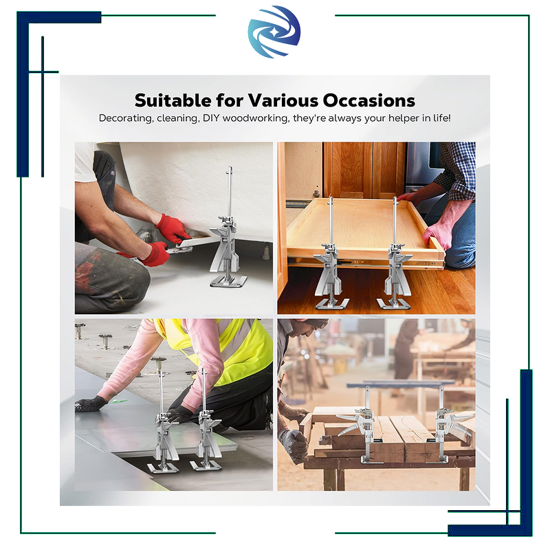 Manual Furniture Lifter Jack Factory - Anti-slip Design Wide Application 440LBS for Lifting Door Furniture