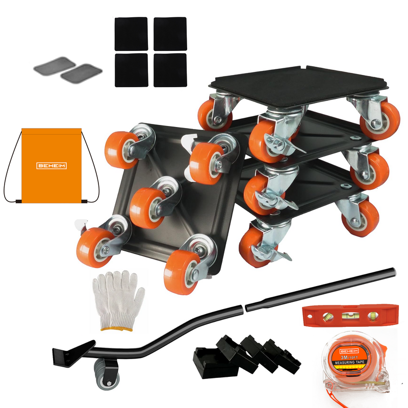 Furniture Mover Set Factory - Upgraded with Non-Slip Mats and Gloves for Heavy Lifting Transport