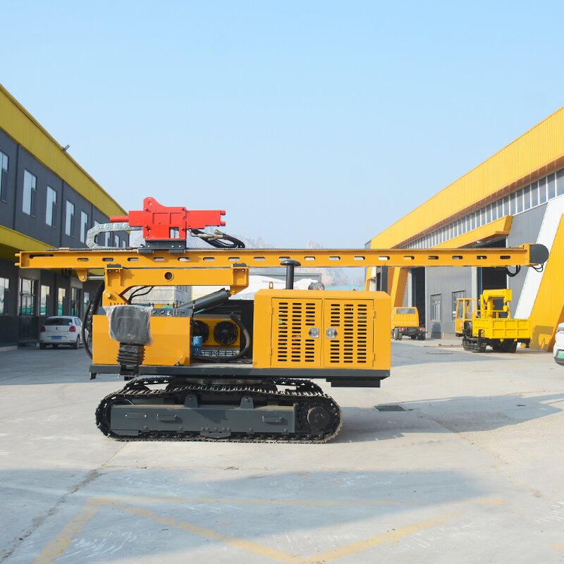 Solar Pile Driver Manufacturer - OEM/ODM Custom High Efficiency Solar Pile Driver with Crawler Frame