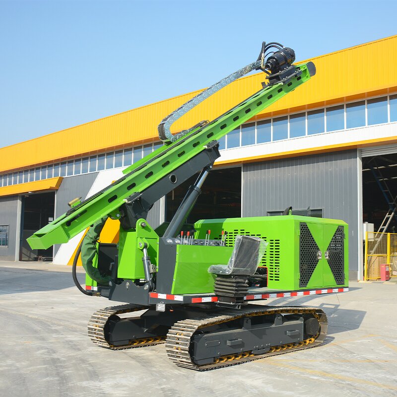 Solar Piling Machine Factory - OEM/ODM Custom Crawler Solar Pile Driver Photovoltaic Ground Screw Ramming Machine