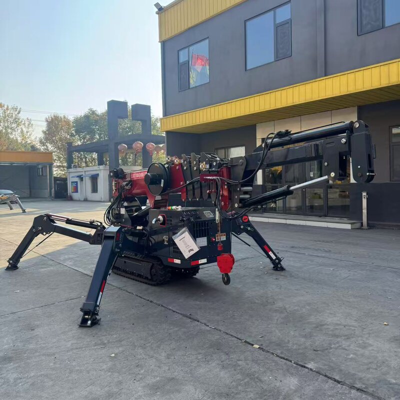 Mini Spider Crane Factory - OEM/ODM Custom Narrow Space Mini Spider Crane with Hydraulic Telescopic Outrigger
