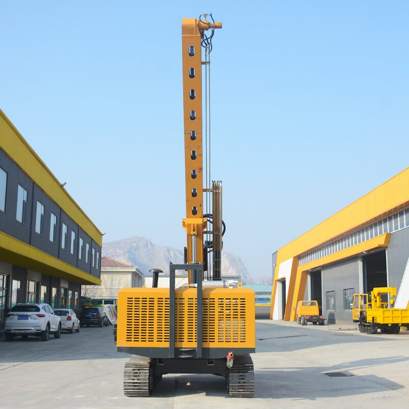 Solar Pile Driver Manufacturer - OEM/ODM Custom High Efficiency Solar Pile Driver with Crawler Frame