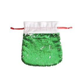 Christmas Gift Bag Manufacturer - OEM/ODM Custom Cheap Sequin Drawstring Sublimation Bag