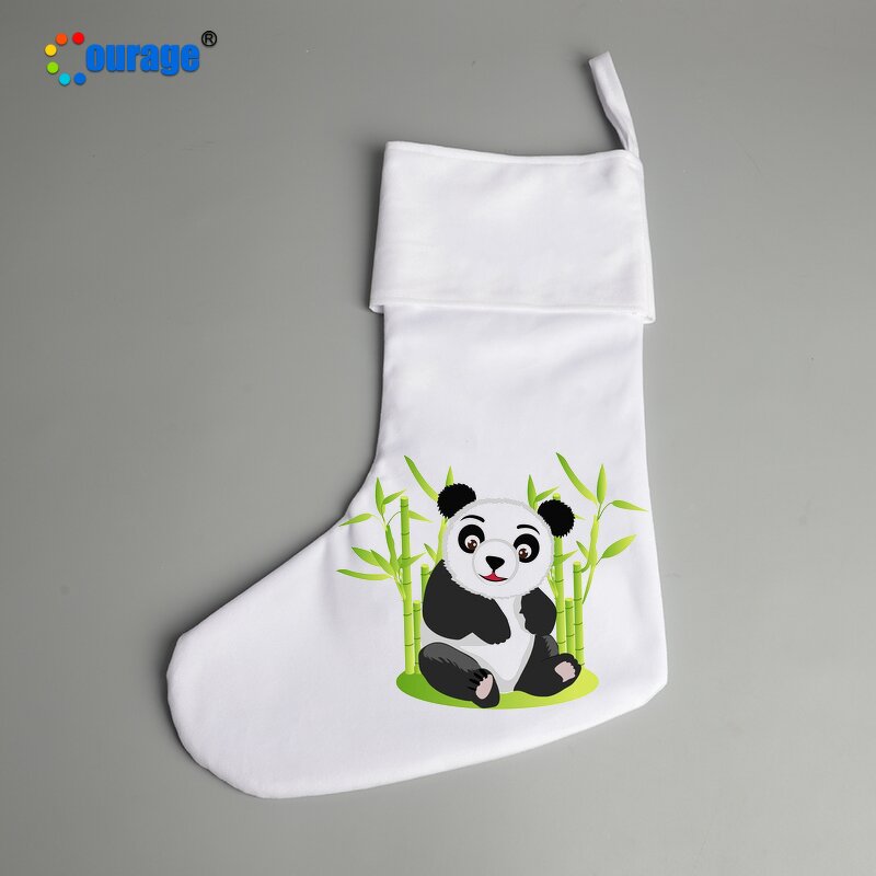 Christmas Stocking Blank Manufacturer - OEM/ODM Custom Plain White Polyester Sublimation Stocking
