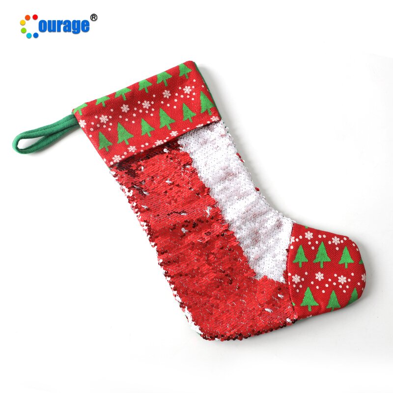 Sequin Christmas Stocking Manufacturer - OEM/ODM Custom Hot Selling Sequin Stocking for Sublimation