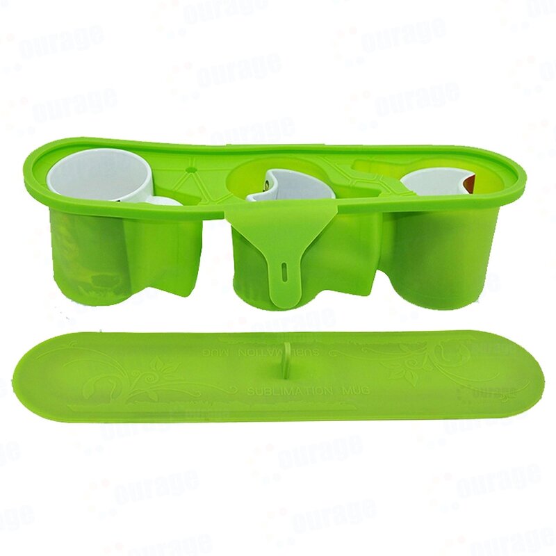 Silicone Clamp Manufacturer - OEM/ODM Custom 11oz Heart Grip Silicone Mug Clamp for Sublimation