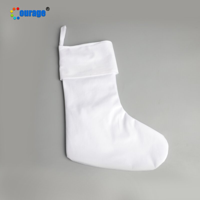 Christmas Stocking Blank Manufacturer - OEM/ODM Custom Plain White Polyester Sublimation Stocking