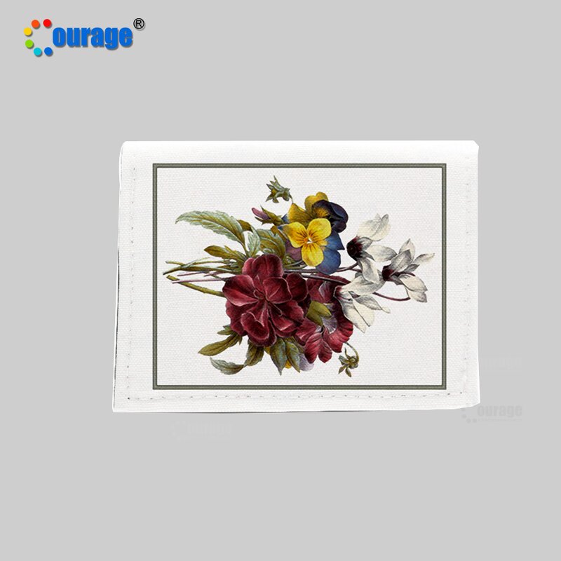 Canvas Wallet Manufacturer - OEM/ODM Custom Environmental Foldable Sublimation Canvas Wallet Blank