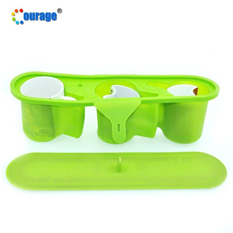 Silicone Clamp Manufacturer - OEM/ODM Custom 11oz Heart Grip Silicone Mug Clamp for Sublimation