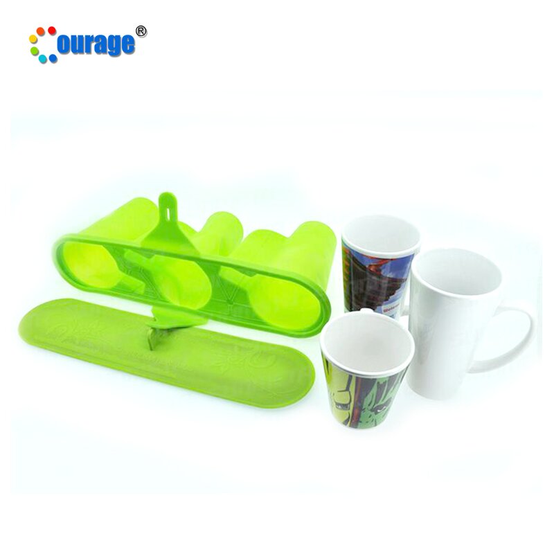 Silicone Clamp Factory - OEM/ODM Custom Conic Mug Silicone Clamp Heat Wrap for 3D Sublimation