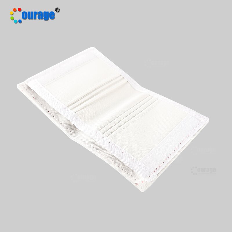 Sublimation Wallet Factory - OEM/ODM Custom Printing Small Foldable Canvas Fabric Sublimation Wallet Blank