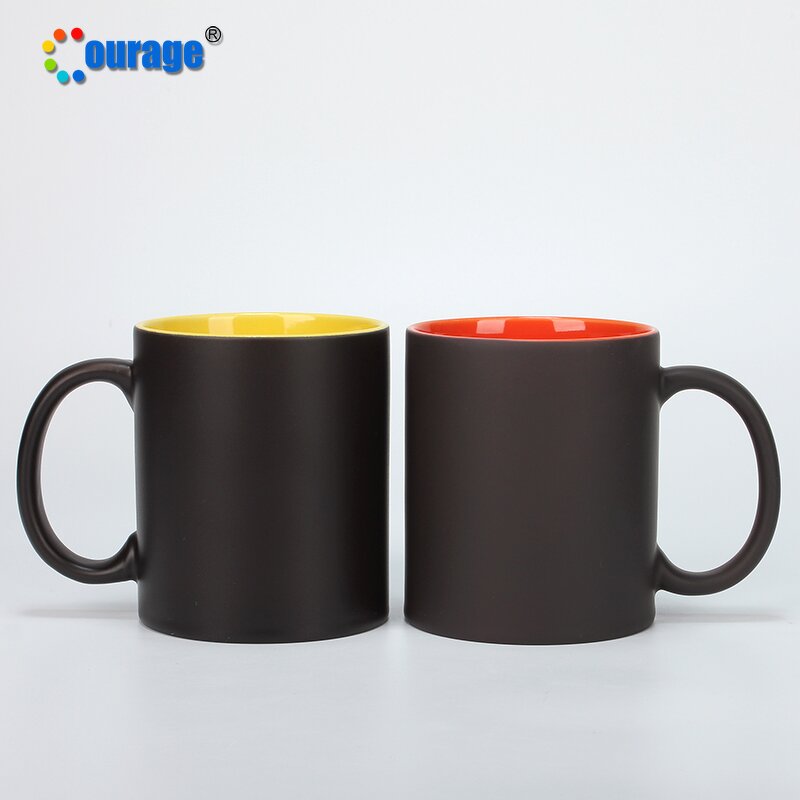 Magic Mug Factory - OEM/ODM Custom 11oz Colorful Inner Heat Blank Color Changing Ceramic Mug