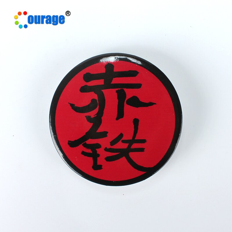 Metal Pin Badge Manufacturer - OEM/ODM Custom Cheap Metal Pin Button Plastic Round Sublimation Badge