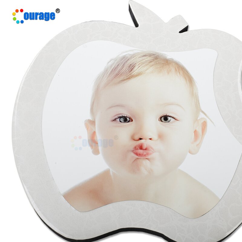 Photo Frame Manufacturer - OEM/ODM Custom Fruit Shape Funny Apple Shaped MDF Photo Frame