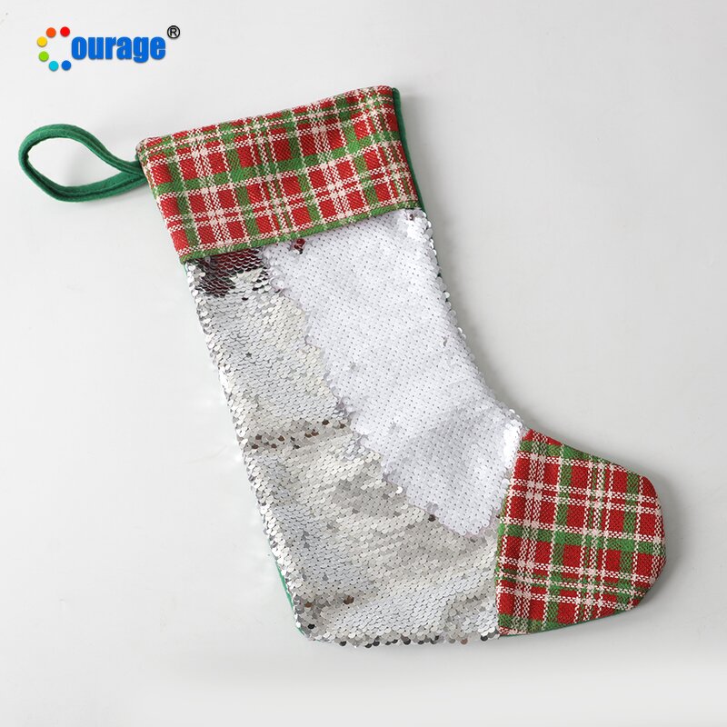 Sequin Christmas Stocking Manufacturer - OEM/ODM Custom Hot Selling Sequin Stocking for Sublimation