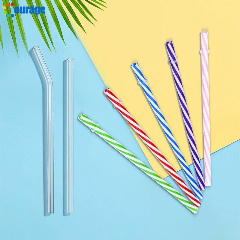 Reusable Straw Factory - OEM/ODM Custom Wholesale PP Hard Plastic Reusable Straw 19cm Glass